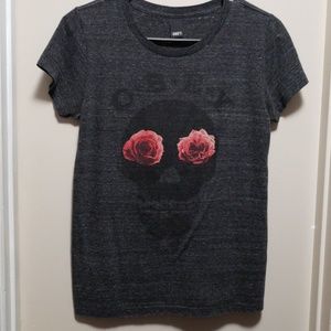 Obey Sinner Short Sleeve Charcoal T-Shirt